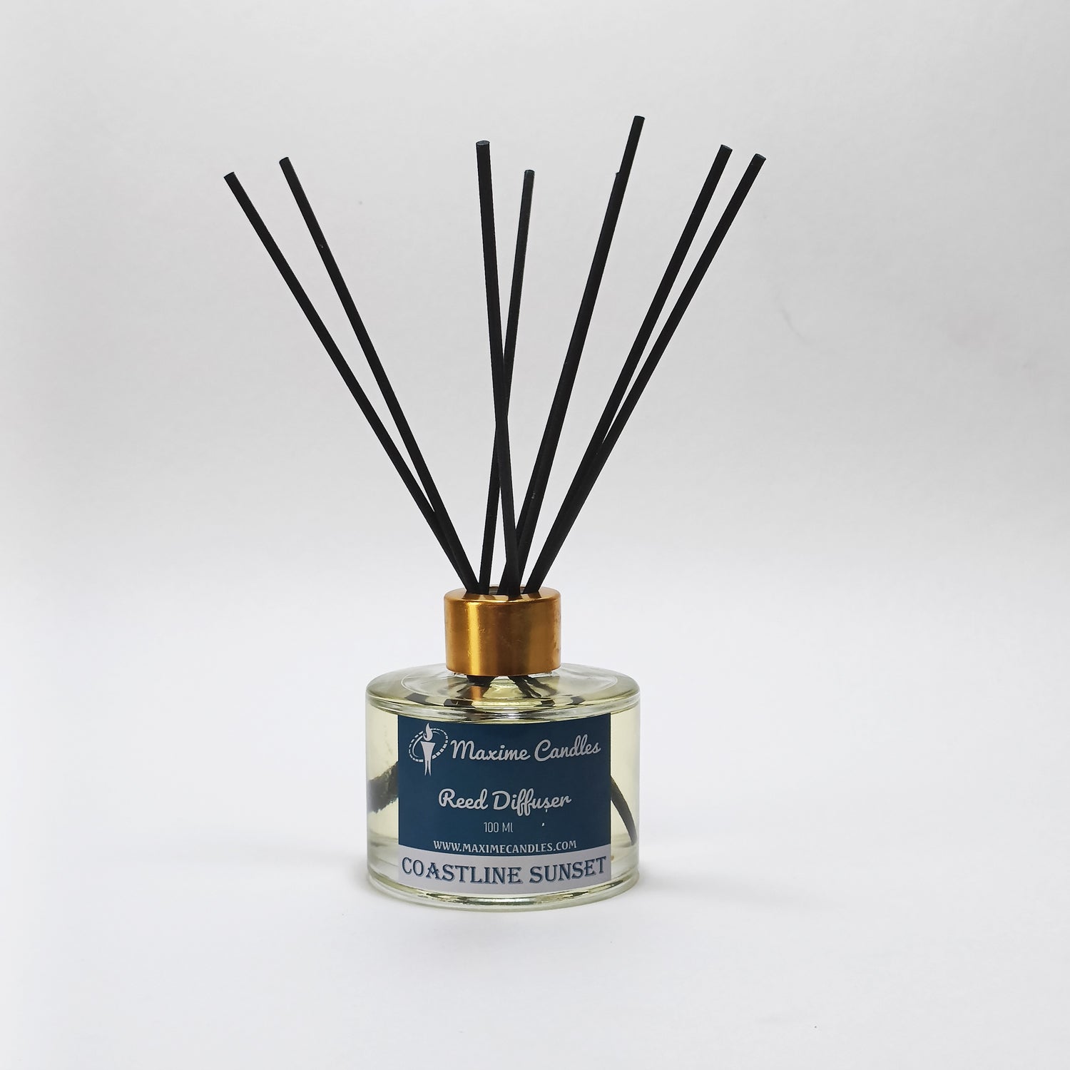 Maxime Candles Reed Diffuser with Black Fiber Sticks
