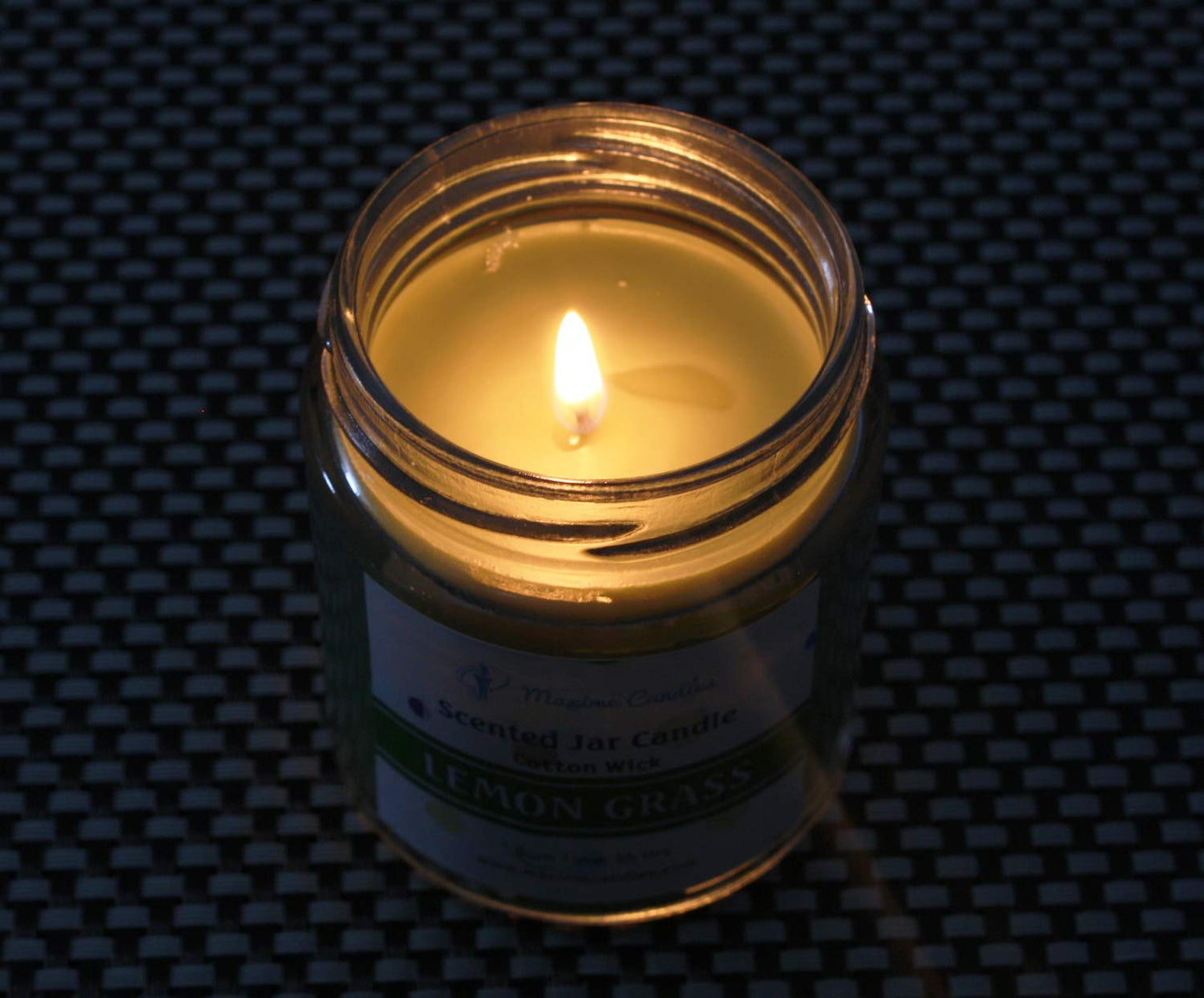 LemonGrass Fragranced Glass Jar Scented Candle