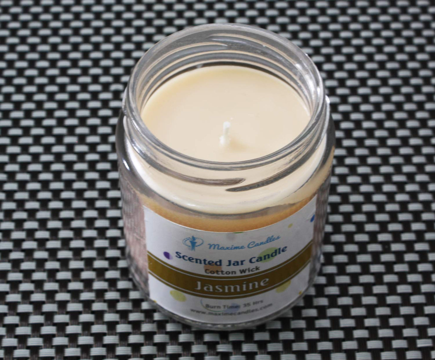 Jasmine Fragranced Glass Jar Scented Candle